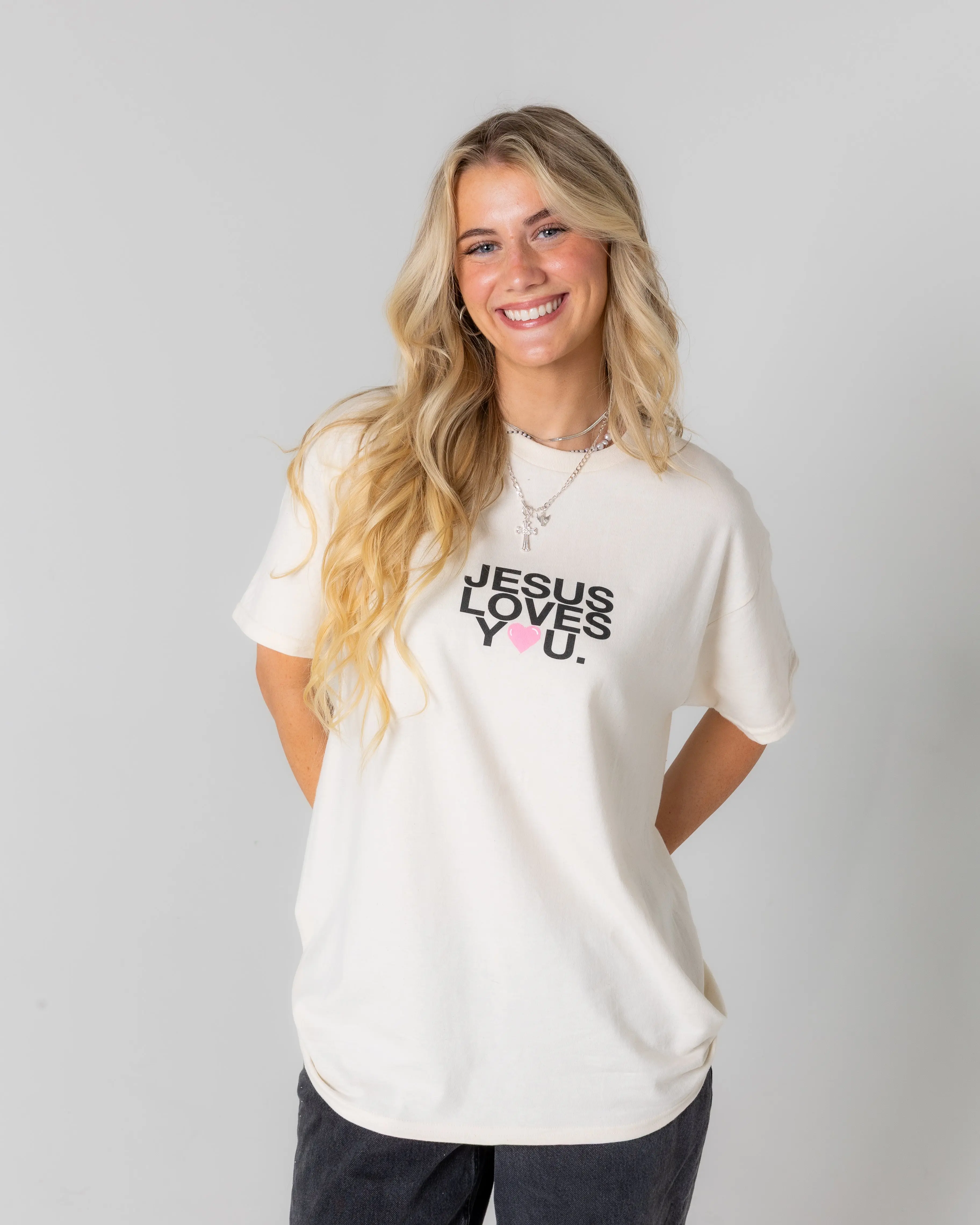 "Bold Love" Tee || Sand - Image 2