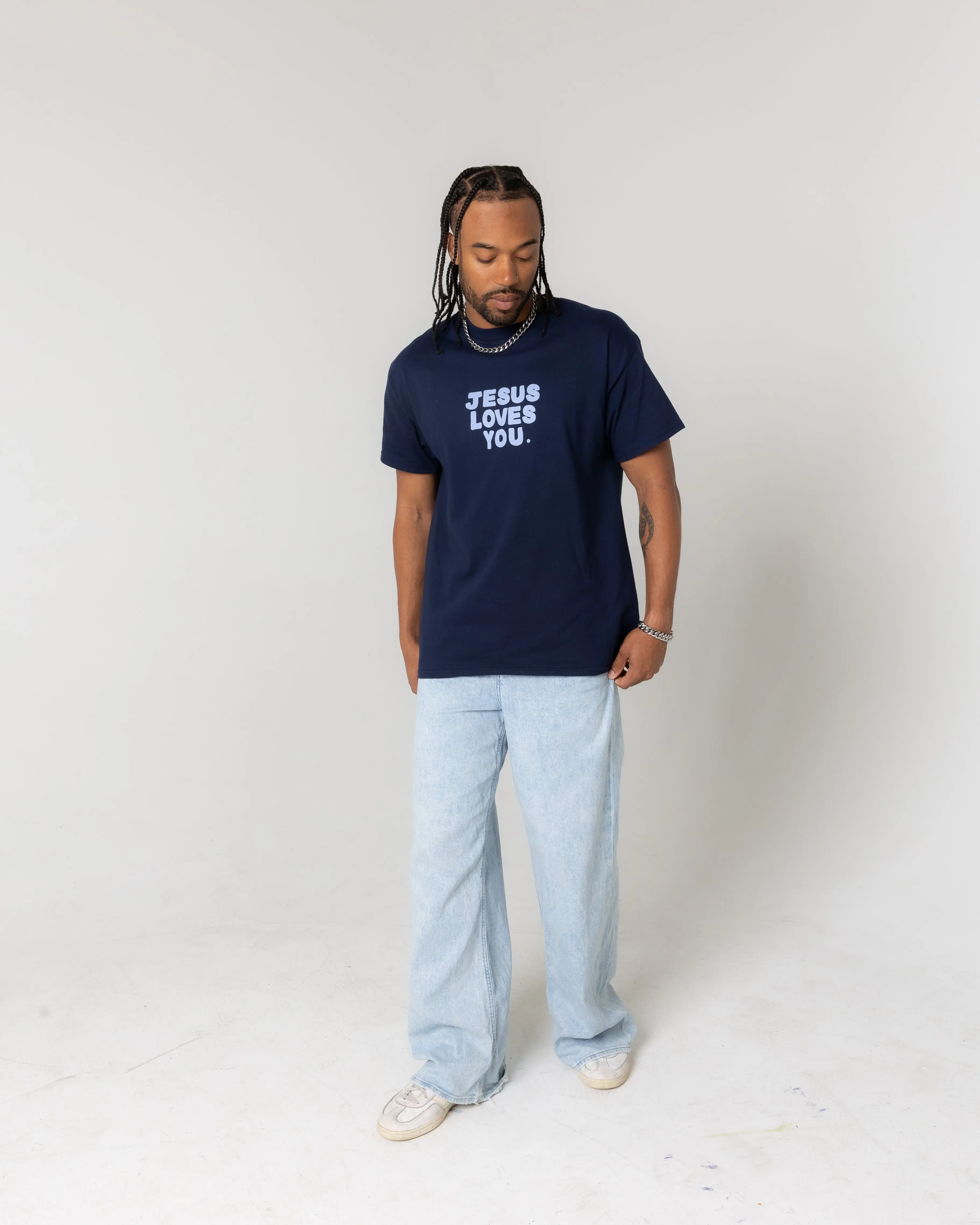 "Glory Of God" Tee || Navy - Image 2