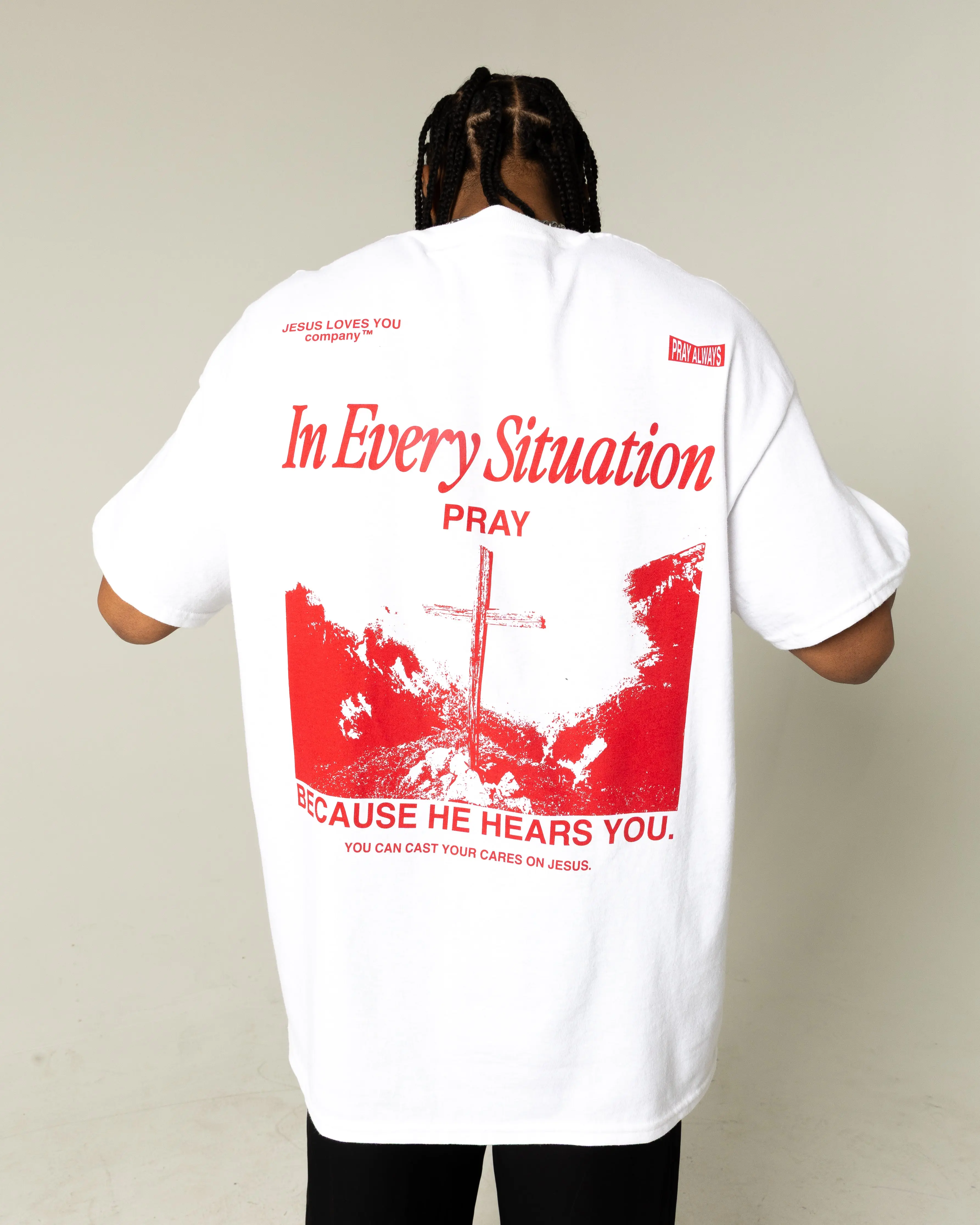 "In Every Situation - Pray." Tee - Image 3