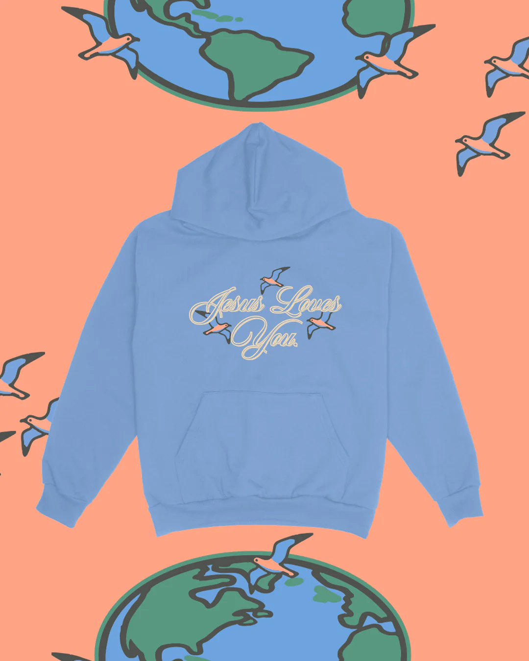 "His Love Covers The Earth" Hoodie - Image 2