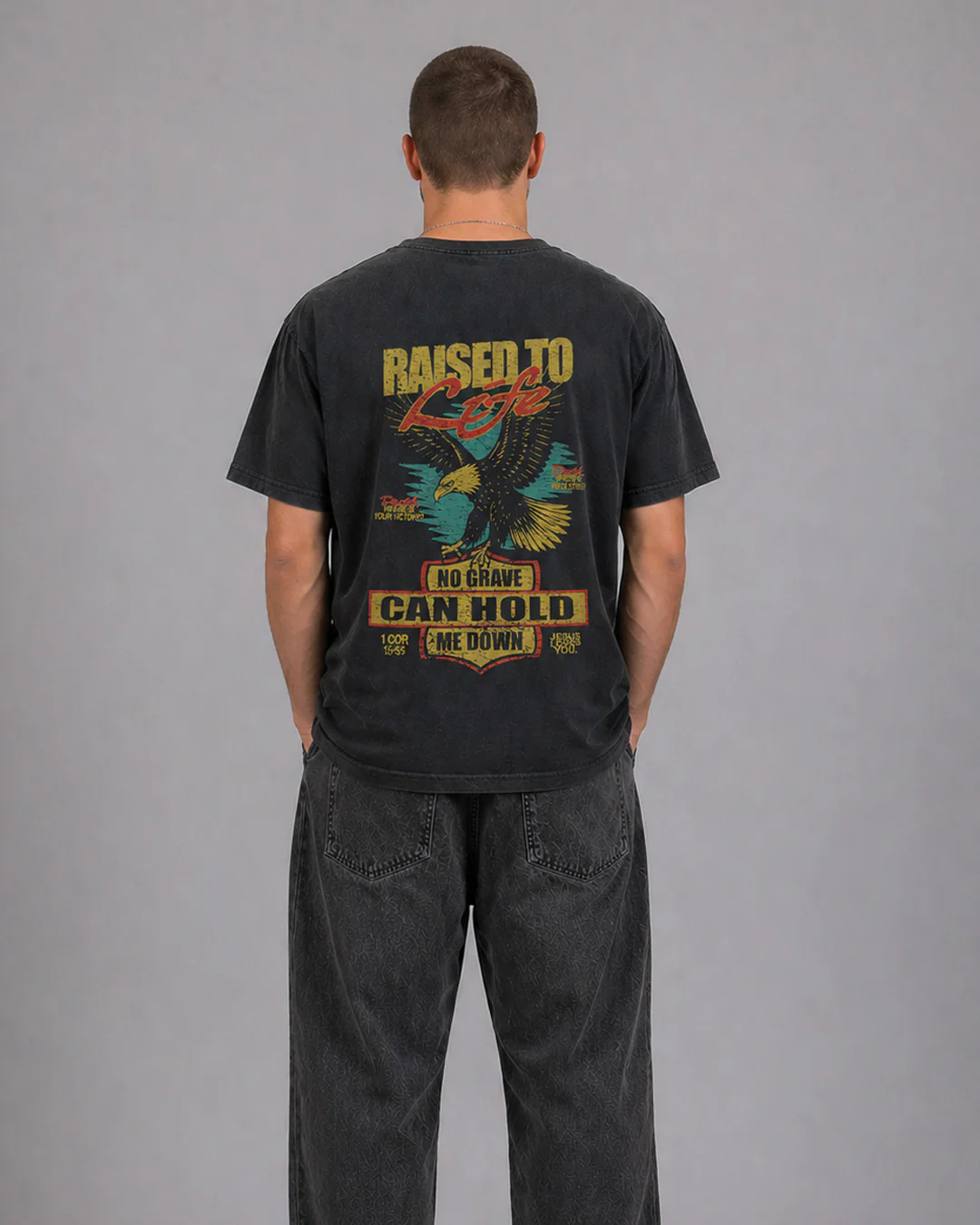 NEW || "Raised To Life" Comfort Colors Tee || Vintage Black