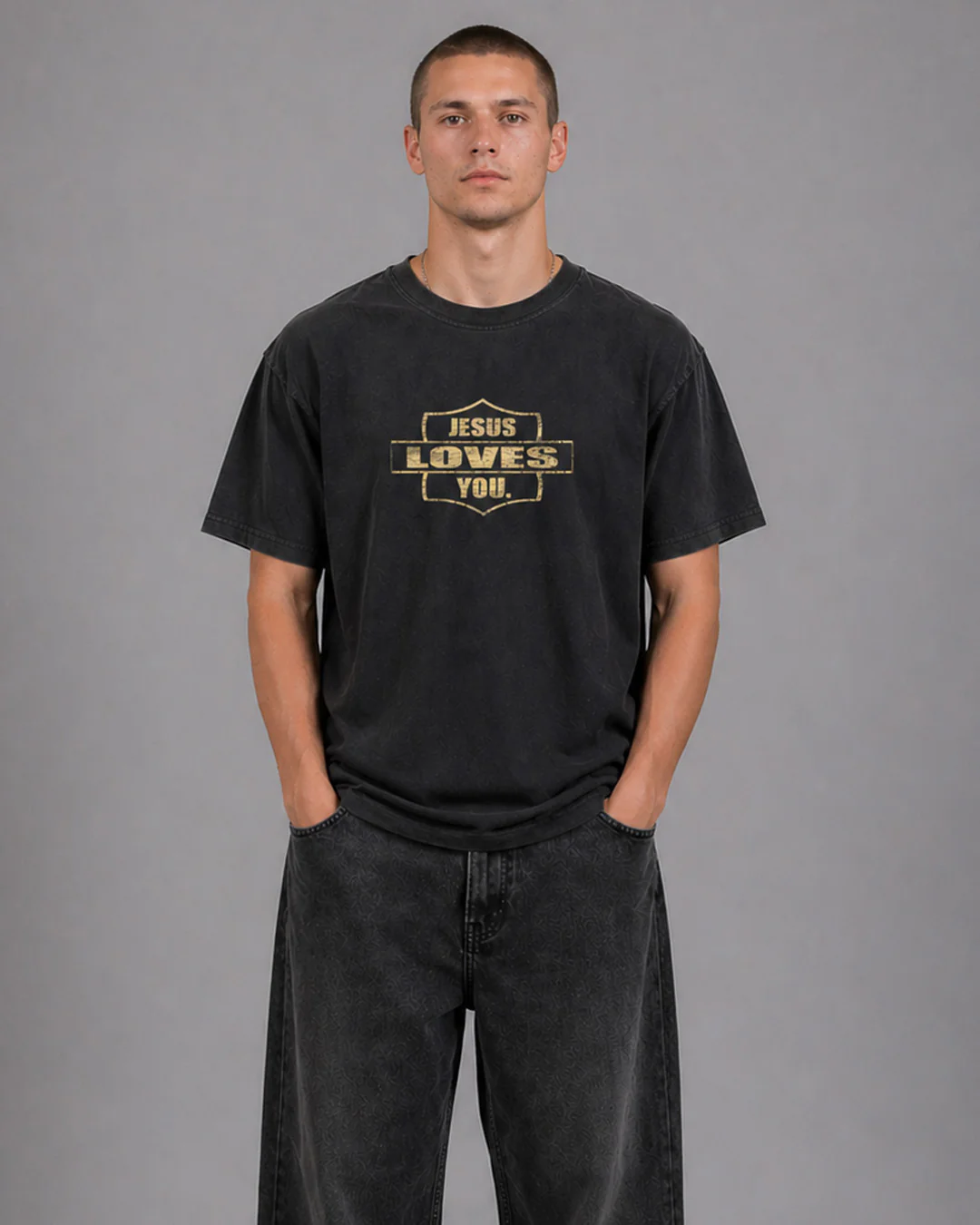 NEW || "Raised To Life" Comfort Colors Tee || Vintage Black - Image 2